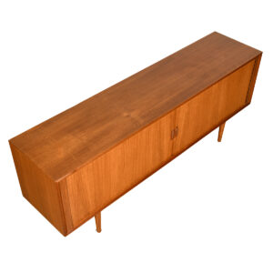 Danish Tambour Door Sideboard | Room Divider in Teak