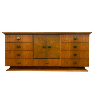 Striking 72” MCM Walnut Dresser | Credenza w 12 Drawers of Storage!
