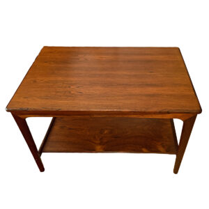 Danish Rosewood Accent Table | Coffee Table w. Shelf