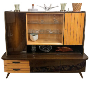 Mid-Century German Laquered Two Tone Cabinet